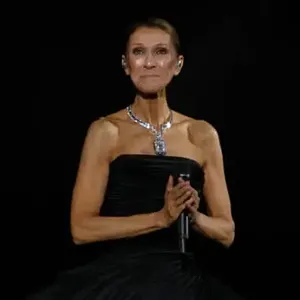 Céline Dion weeps as she performs first live show in more than six years