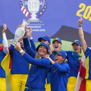 Europe win Solheim Cup against USA to give captain Anna Nordqvist last laugh