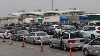 Bulgaristan'ın Sınır Kapılarında Trafik Yoğunluğu