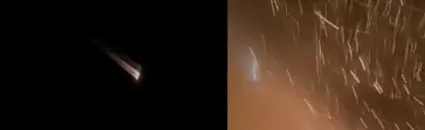 İran'ın Balistik Füzelerinin Ürdün'deki Askeri Üssü Vurduğu Anlar