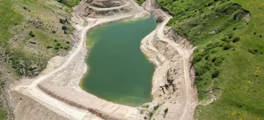 Erzurum kırsalına yapılan göletler tarım ve hayvancılığa katkı sağlıyor