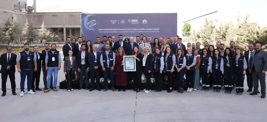 Limak Çimento'nun Anka Fabrikası CSC Platinum Sertifikası aldı