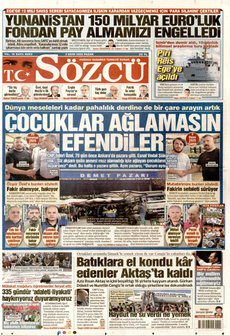 SÖZCÜ 5 Ekim 2025 gazete manşeti
