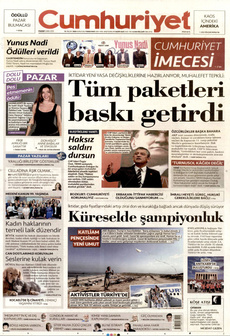 CUMHURİYET 5 Ekim 2025 gazete manşeti
