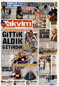 TAKVİM 5 Ekim 2025 gazete manşeti