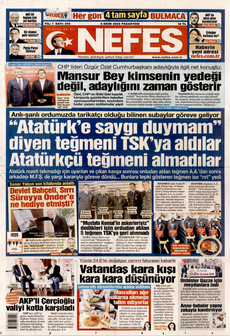 NEFES 6 Ekim 2025 gazete manşeti