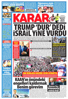 KARAR 6 Ekim 2025 gazete manşeti