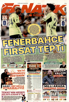 FANATİK 6 Ekim 2025 gazete manşeti