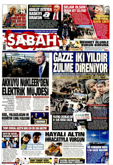 SABAH 7 Ekim 2025 gazete manşeti