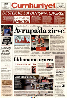CUMHURİYET 7 Ekim 2025 gazete manşeti