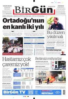 BİRGÜN 7 Ekim 2025 gazete manşeti
