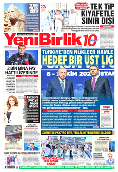 YENİBİRLİK 7 Ekim 2025 gazete manşeti