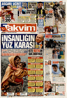TAKVİM 7 Ekim 2025 gazete manşeti