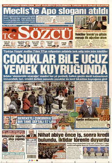 SÖZCÜ 8 Ekim 2025 gazete manşeti