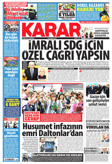 KARAR 8 Ekim 2025 gazete manşeti