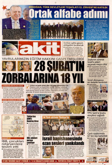 YENİ AKİT 8 Ekim 2025 gazete manşeti