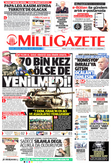 MİLLİ GAZETE 8 Ekim 2025 gazete manşeti