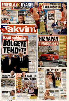 TAKVİM 8 Ekim 2025 gazete manşeti