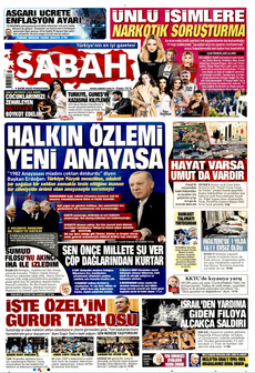 SABAH 9 Ekim 2025 gazete manşeti