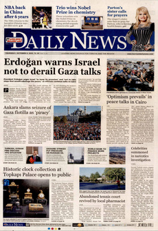 HÜRRİYET DAİLY NEWS 9 Ekim 2025 gazete manşeti