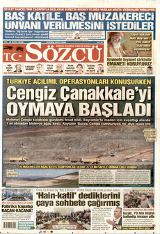 SÖZCÜ 10 Ekim 2025 gazete manşeti