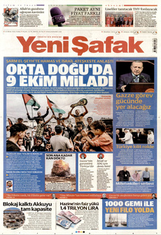 YENİ ŞAFAK 10 Ekim 2025 gazete manşeti