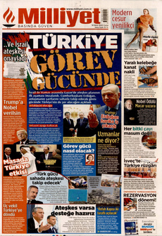 MİLLİYET 10 Ekim 2025 gazete manşeti