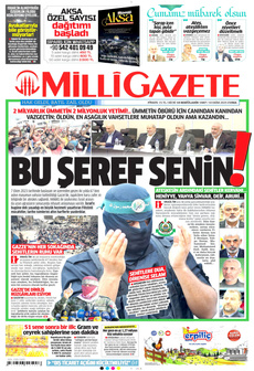 MİLLİ GAZETE 10 Ekim 2025 gazete manşeti