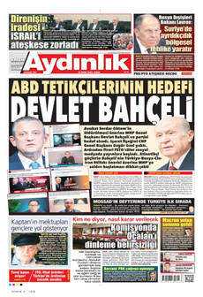 AYDINLIK GAZETESİ 10 Ekim 2025 gazete manşeti