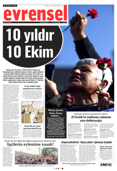 EVRENSEL 10 Ekim 2025 gazete manşeti
