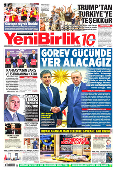 YENİBİRLİK 10 Ekim 2025 gazete manşeti