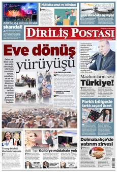DİRİLİŞ POSTASI 11 Ekim 2025 gazete manşeti