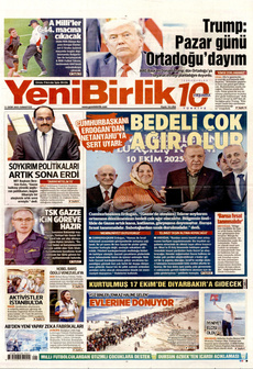 YENİBİRLİK 11 Ekim 2025 gazete manşeti
