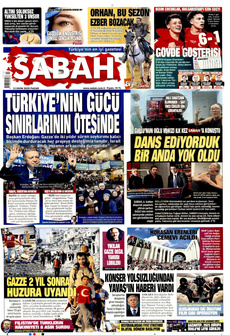 SABAH 12 Ekim 2025 gazete manşeti