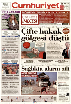 CUMHURİYET 12 Ekim 2025 gazete manşeti
