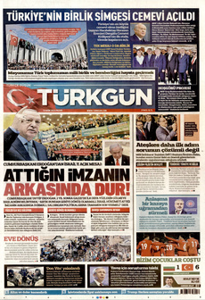 TÜRKGÜN 12 Ekim 2025 gazete manşeti