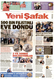 YENİ ŞAFAK 12 Ekim 2025 gazete manşeti