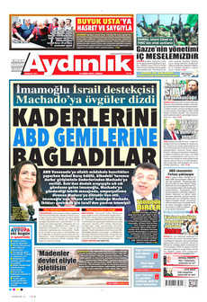 AYDINLIK GAZETESİ 12 Ekim 2025 gazete manşeti