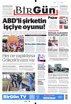 BİRGÜN 12 Ekim 2025 gazete manşeti