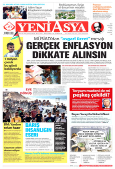 YENİ ASYA 12 Ekim 2025 gazete manşeti