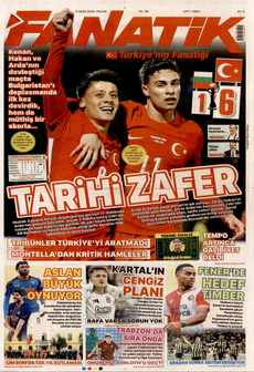 FANATİK 12 Ekim 2025 gazete manşeti