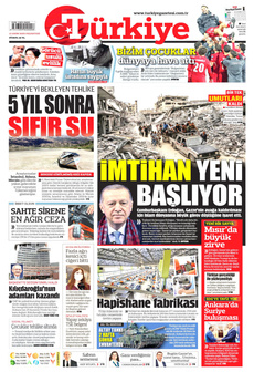 TÜRKİYE GAZETESİ 13 Ekim 2025 gazete manşeti