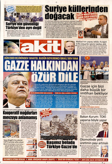 YENİ AKİT 13 Ekim 2025 gazete manşeti