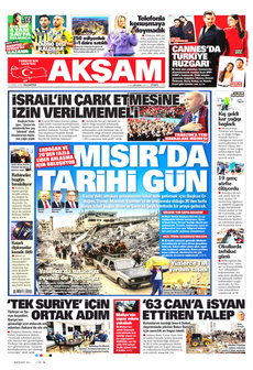 AKŞAM 13 Ekim 2025 gazete manşeti