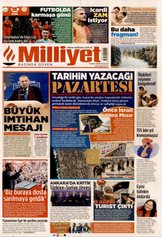 MİLLİYET 13 Ekim 2025 gazete manşeti