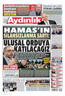 AYDINLIK GAZETESİ 13 Ekim 2025 gazete manşeti