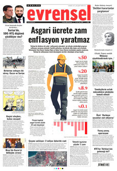 EVRENSEL 13 Ekim 2025 gazete manşeti