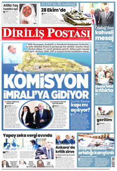 DİRİLİŞ POSTASI 13 Ekim 2025 gazete manşeti