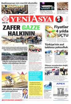 YENİ ASYA 13 Ekim 2025 gazete manşeti