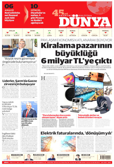DÜNYA 13 Ekim 2025 gazete manşeti